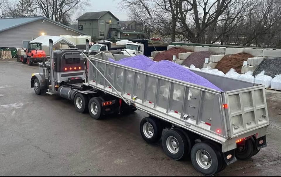 Purple salt on the lot
